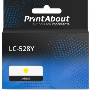 PrintAbout Cartouche compatible Brother LC-528Y - Jaune pas cher
