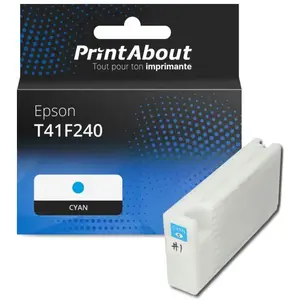 Comparateur de prix : PrintAbout Cartouche compatible Epson T41F240 - Cyan - Grande capacité