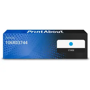 PrintAbout Toner compatible Xerox 106R03744 - Cyan - Grande capacité pas cher