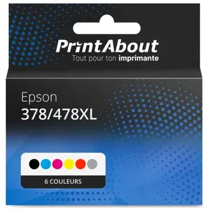 Comparateur de prix : PrintAbout Cartouche compatible Epson 378/478XL (C13T379D4010) - 6 cou...