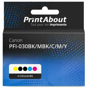 Comparateur de prix : PrintAbout huismerk Inktcartridge PFI-030BK/MBK/C/M/Y 4-kleuren Multip...