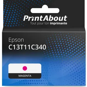 Comparateur de prix : PrintAbout Cartouche compatible Epson C13T11C340 - Magenta