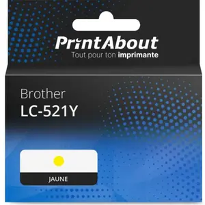 Comparateur de prix : Cartouche compatible Brother LC-521Y - Jaune