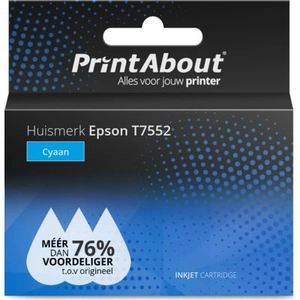 Comparateur de prix : PrintAbout Cartouche compatible Epson T7552 - Cyan