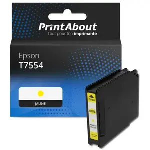 Comparateur de prix : PrintAbout Cartouche compatible Epson T7554 - Jaune