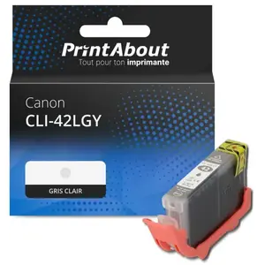 Comparateur de prix : PrintAbout Cartouche compatible Canon CLI-42LGY - Gris clair