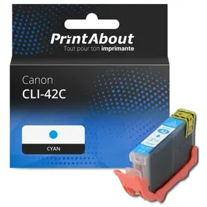 Comparateur de prix : PrintAbout Cartouche compatible Canon CLI-42C - Cyan