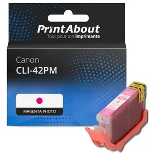 Comparateur de prix : PrintAbout Cartouche compatible Canon CLI-42PM - Magenta photo
