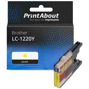 PrintAbout Cartouche compatible Brother LC-1220Y - Jaune pas cher