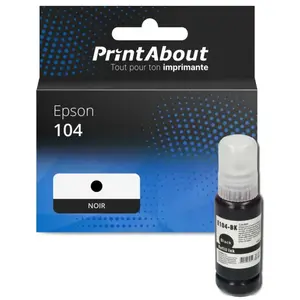 Comparateur de prix : PrintAbout Cartouche compatible Epson 104 (C13T00P140) - Noir