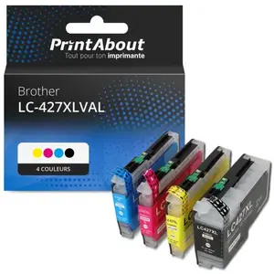 Comparateur de prix : PrintAbout huismerk Inktcartridge LC-427XLVAL 4-kleuren Multipack Hoge...