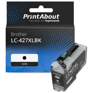 Comparateur de prix : PrintAbout Cartouche compatible Brother LC-427XLBK - Noir - Grande capacité
