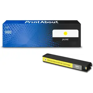 Comparateur de prix : PrintAbout Cartouche compatible HP 980 (D8J09A) - Jaune