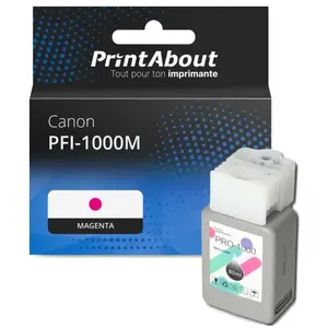 Comparateur de prix : PrintAbout Cartouche compatible Canon PFI-1000M - Magenta