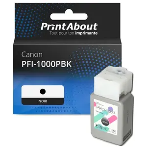 Comparateur de prix : PrintAbout Cartouche compatible Canon PFI-1000PBK - Noir