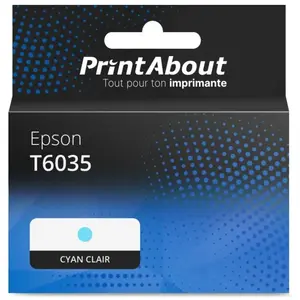 PrintAbout Cartouche compatible Epson T6035 - Cyan clair - Grande capacité