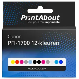 PrintAbout Cartouche compatible Canon PFI-1700 12-kleuren - Packs coul... pas cher