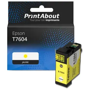 Comparateur de prix : PrintAbout Cartouche compatible Epson T7604 - Jaune