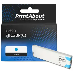 Comparateur de prix : PrintAbout Cartouche compatible Epson SJIC30P(C) - Cyan