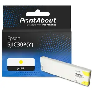 Comparateur de prix : PrintAbout Cartouche compatible Epson SJIC30P(Y) - Jaune