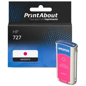 PrintAbout Cartouche compatible HP 727 (B3P20A) - Magenta - Grande capacité pas cher