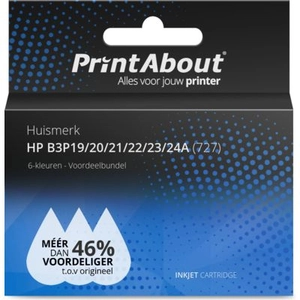 PrintAbout Cartouche compatible HP B3P19/20/21/22/23/24A (727) - 6 cou...Vendu parprintabout