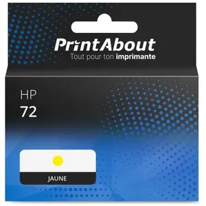 PrintAbout Cartouche compatible HP 72 (C9373A) - Jaune pas cher