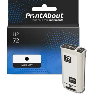 PrintAbout huismerk Inktcartridge 72 (C9403A) Mat-zwart Geschikt voor ... pas cher