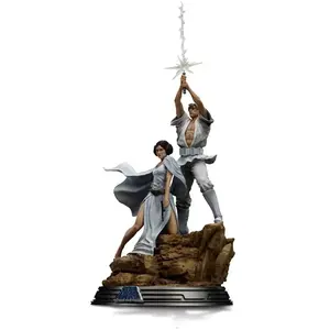 Comparateur de prix : Star Wars statuette 1/10 Deluxe Art Scale Luke and Leia 41 cm  - Iron Studios Statuette  - LUCSWR115624-10 