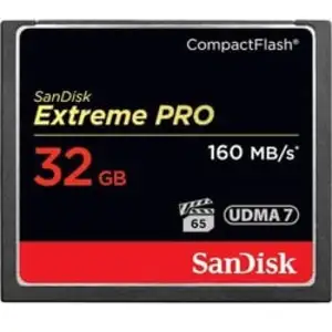 Comparateur de prix : SanDisk Carte Mémoire Compact Flash Extreme Pro 160MB/s 32 GB VPG 65, UDMA 7