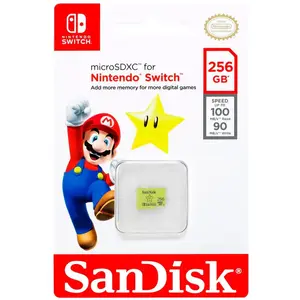 Comparateur de prix : Carte microSDXC SanDisk pour Nintendo Switch (sous licence) 256 Go, UHS-I