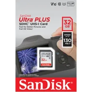 Comparateur de prix : Carte mémoire SanDisk Ultra+ SDHC UHS-I 32 Go V10²