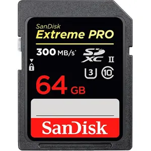 SanDisk Extreme PRO, 64 GB 64 Go SDXC UHS-II Classe 10 pas cher