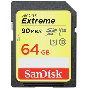 SanDisk Extreme 64 Go SDXC UHS-I Classe 10 pas cher