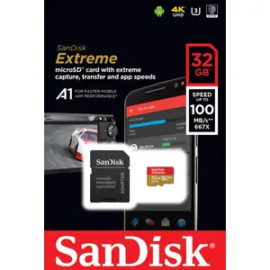 Comparateur de prix : SanDisk Extreme Plus 32 Go MicroSDHC UHS-I