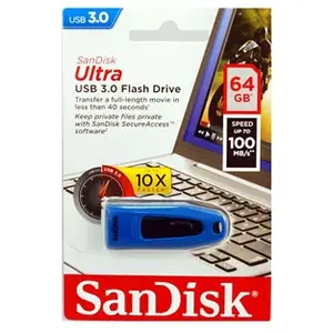 Comparateur de prix : Clé USB - Sandisk - Ultra USB 3.0 - 64 Go/ Bleu SDCZ48-064G-U46B