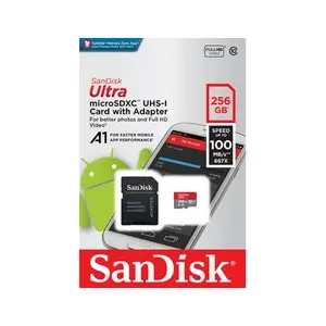 Carte mémoire flash Ultra - SANDISK - 256 Go - A1 / UHS Class 1 / Class10 pas cher