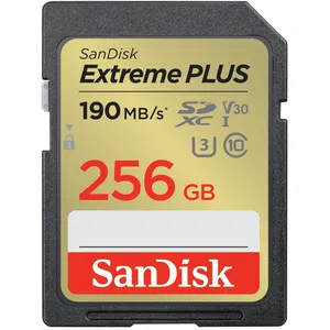 Comparateur de prix : SANDISK - Cards Extreme Plus Carte mémoire SDHC 256 Go 190 Mo/s 130 Mo/s Classe UHS-I