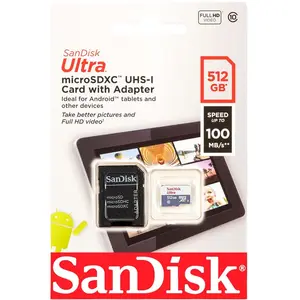 Comparateur de prix : Carte mémoire - SANDISK - SDSQUNR-512G-GN6TA - 512 Go - microSDXC - 100 Mo/s