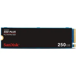 SanDisk SSD Plus 250 Go, M.2 2280, PCIe Gen3 NVMe SSD, avec une vitesse de lecture allant jusqu'à 3200 MB/s pas cher