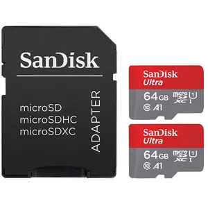 Comparateur de prix : SanDisk Ultra microSD UHS-I U1 64 Go 140 Mo/s (x2) + Adaptateur SD