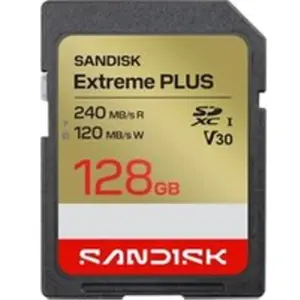 Carte mémoire SDXC SanDisk Extreme® PLUS 128 Go UHS-I