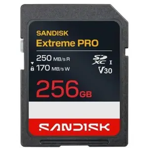 Carte SanDisk Extreme Pro 256GB SDXC UHS-I 250MB/s V30 résistante