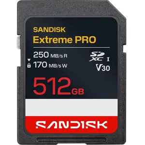 SanDisk Extreme PRO SD UHS-I Card - 512GB - SDSDXXJ-512G-GSCIN