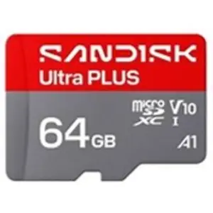 Carte mémoire microSDXC  SanDisk Ultra® Plus 64 Go UHS-I