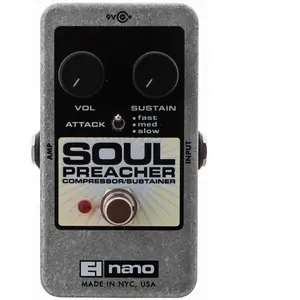 electro-harmonix Electro Harmonix Nano Soul Preacher - Compresseur guitare et basse