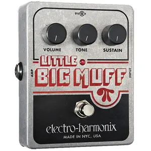 Comparateur de prix : Electro Harmonix Little Big Muff Pédale pour Guitare électrique Argent