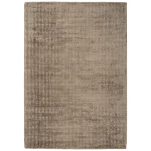 Novatrend Tapis moderne fait main en Viskosetaupe 120x170 cm pas cher