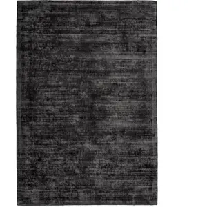 Novatrend Tapis moderne en soie gris anthracite 120x170 cm pas cher