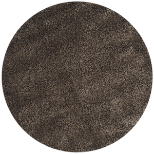 Safavieh Tapis Shag, Tissé Polypropylène Tapis Rond en Moka, 200 X 200 cm pas cher